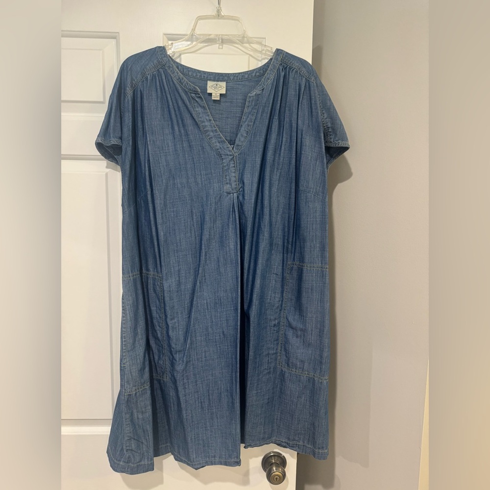 St. John's Bay Light Blue Denim Dress